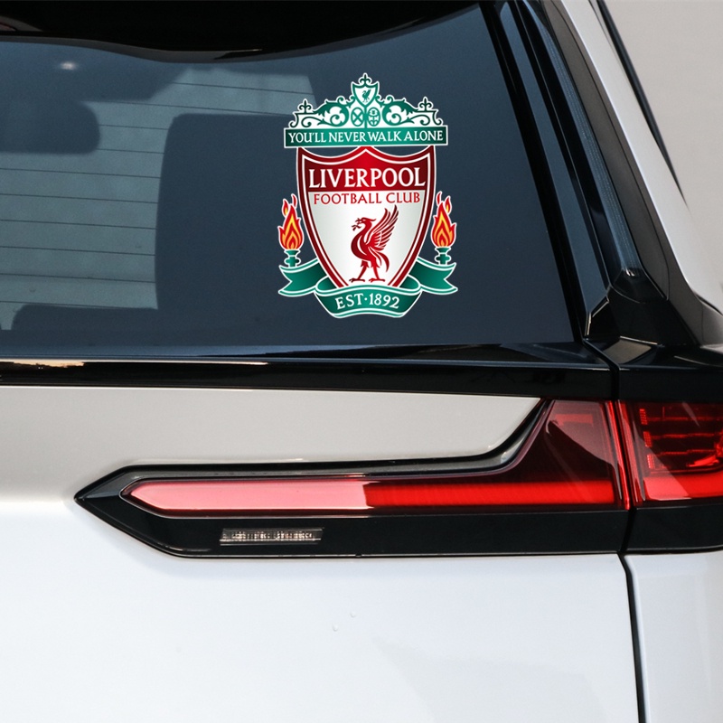 Miếng Dán Phản Quang In Logo Liverpool Độc Đáo Trang Trí Nắp Bình Xăng Xe Hơi / Laptop / Máy Tính Bảng /