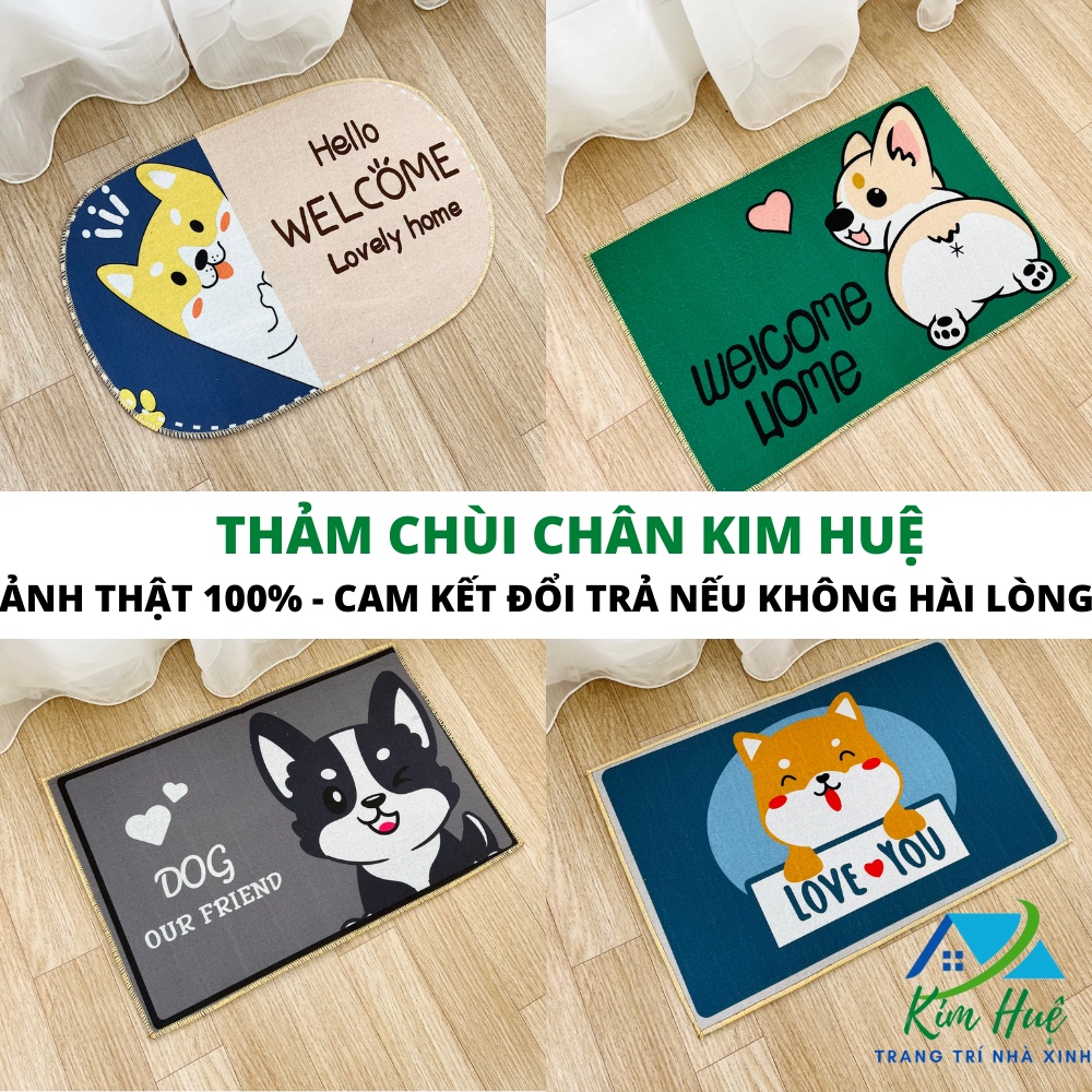 Thảm lau chân, thảm chùi chân nhà bếp bali đế cao su chống trơn trượt 40x60cm Kim Huệ CBL01