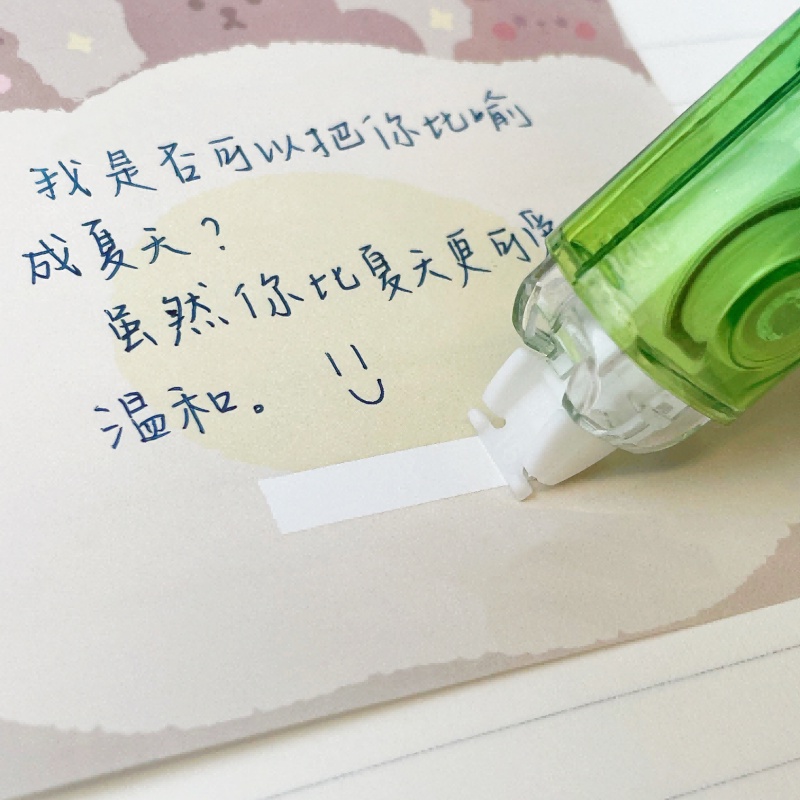 Bút Xóa Kéo Hai Đầu 2 Trong 1 Màu Sắc Cầu Vồng Sáng Tạo DIY bút xóa băng