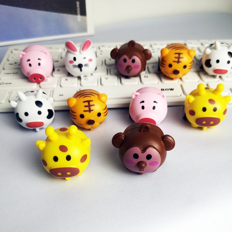 Hoạt Hình Mô Hình Xe Hơi Đồ Chơi Hình Động Vật Xinh Xắn Cho Bé