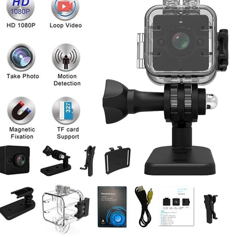 Camera Thể Thao Mini SQ12 1080P Chống Nước Y696)