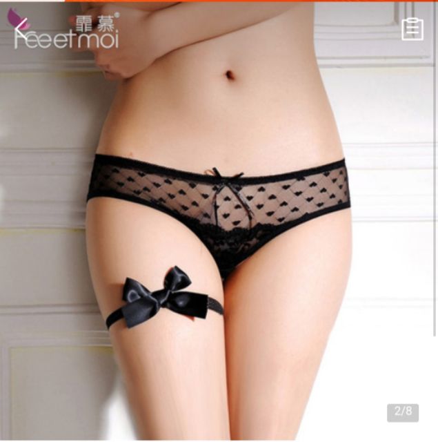 vòng ren đùi nơ thun co dãn