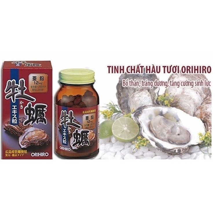 (Chính Hãng) Tinh Chất Hàu Tươi Tăng Cường Sinh Lý ORIHIRO New Oyster Extract Tablets 120 viên nôi địa Nhật