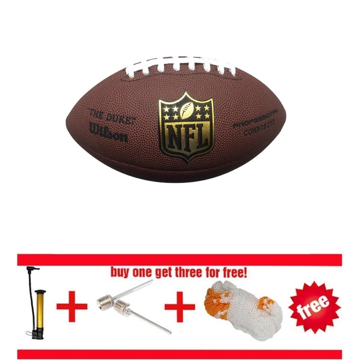 Quả Bóng Bầu Dục Bằng Da PU Số 9 1825 NFL