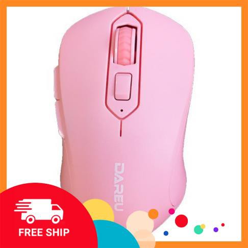 Chuột Không Dây DAREU LM115 PINK - Chuột Máy Tính Màu Hồng Dễ Thương | WebRaoVat - webraovat.net.vn