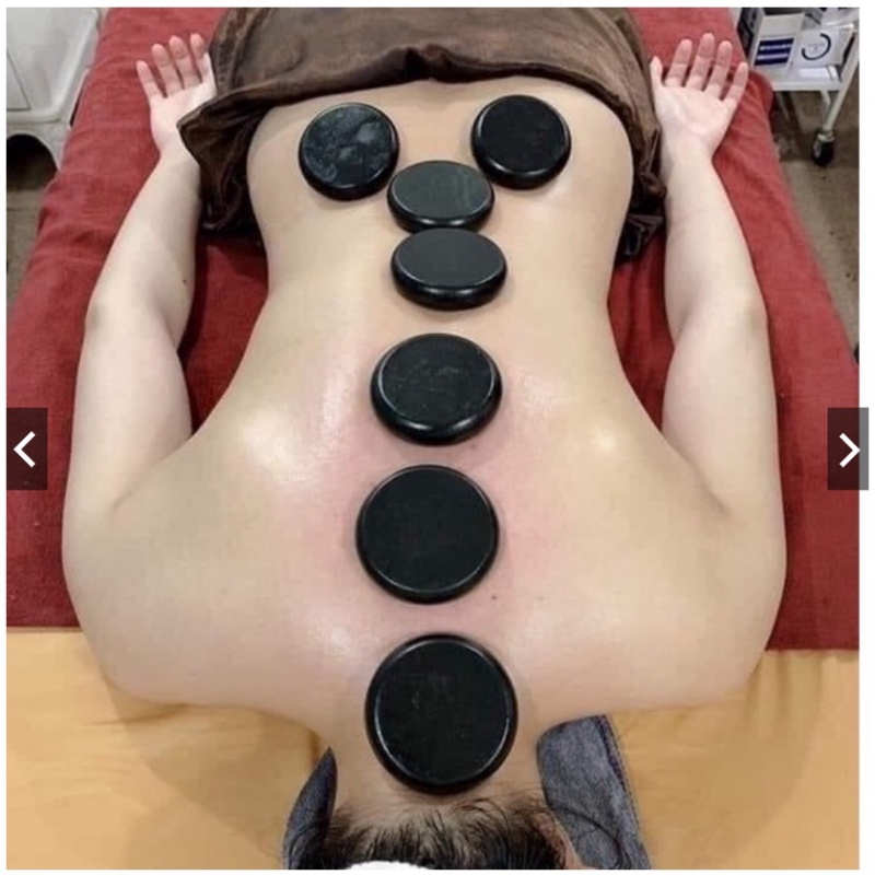 Đá Nóng, Massage Body Đả Thông Kinh Lạc Oval 8x6cm tròn 8x8cm