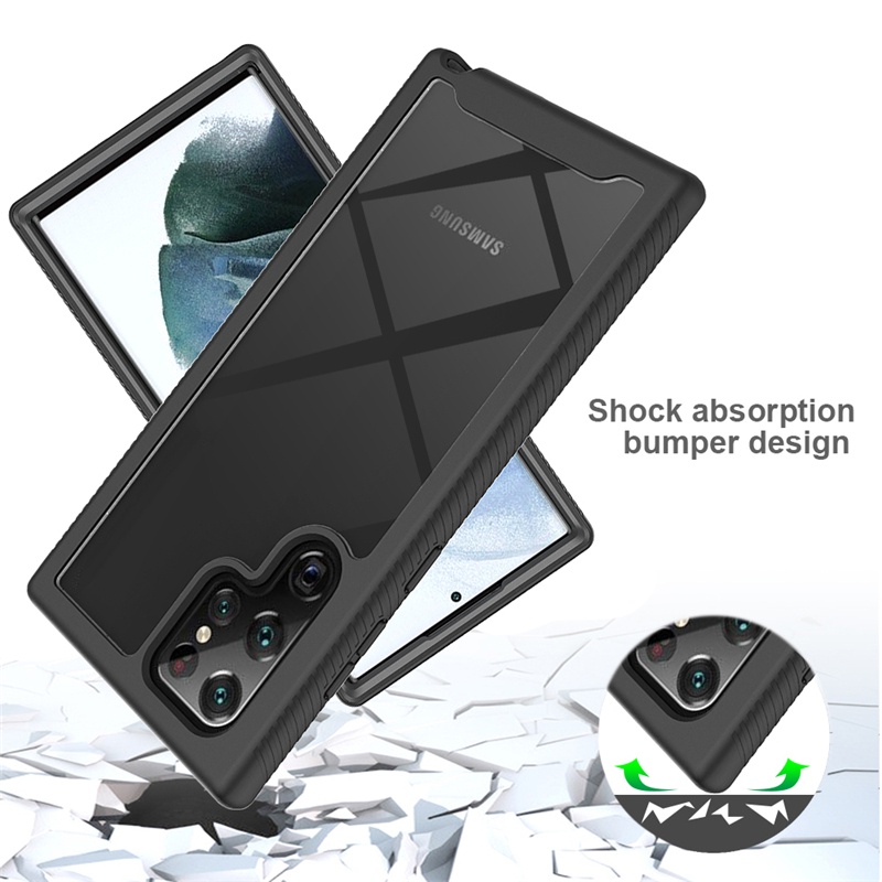 Ốp Điện Thoại 2 Trong 1 Chống Sốc Bảo Vệ 360 Độ Cho Samsung Galaxy S22 Ultra S22 Plus S21 Plus S21 Ultra S21 FE S20 FE