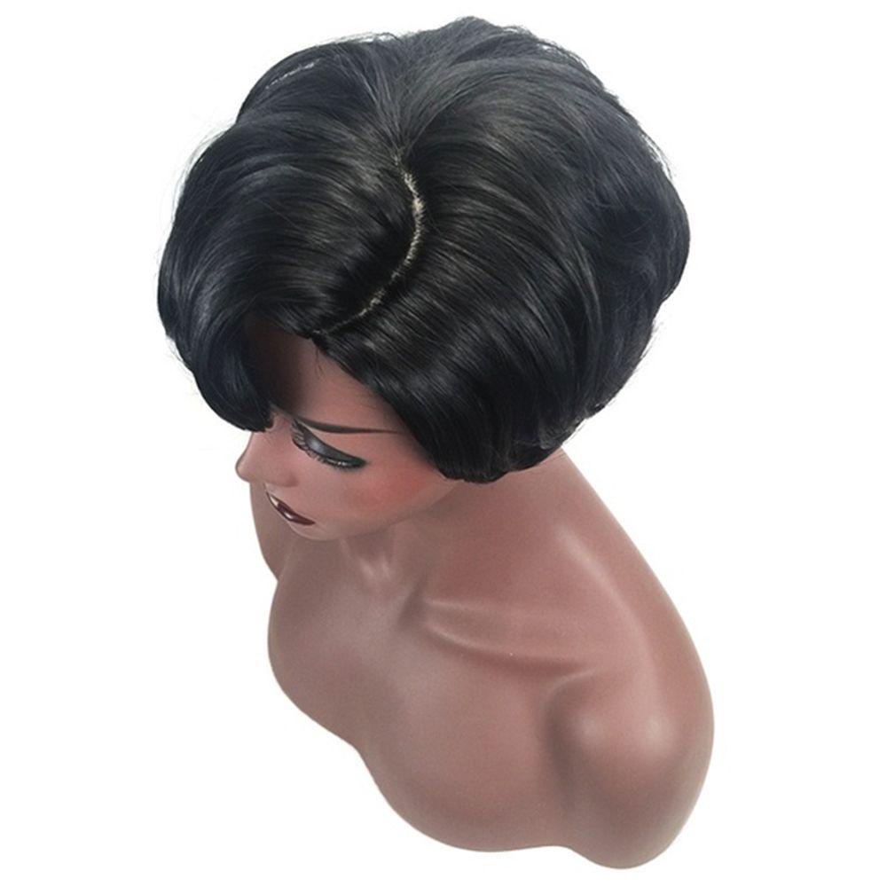 NICKOLAS Bộ Tóc Giả Bob Ngắn Thẳng Mềm Chịu Nhiệt Thời Trang Cho Nữ