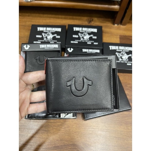 Bóp Ví Nam Da hiệu ông địa True Religion CHÍNH HÃNG - Gập đôi