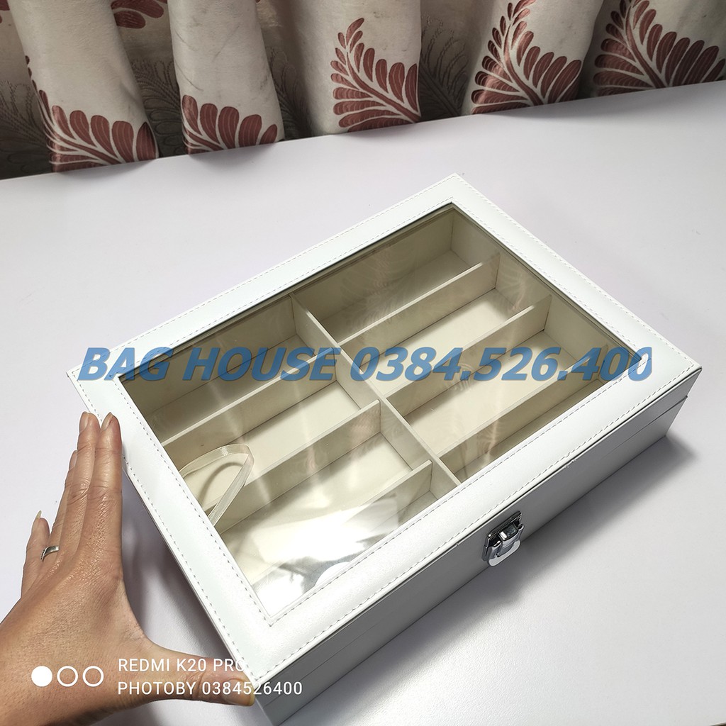 Hộp trưng bày kính mắt bằng da cao cấp ⌚FREESHIP⌚ Hộp đựng trang sức