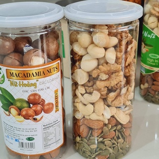 Mix 6 loại Hạt Dinh Dưỡng [Macca+Óc chó vàng + Đỏ+Hạt Điều+Hạnh Nhân+Hạt bí] [Hũ 500gr]