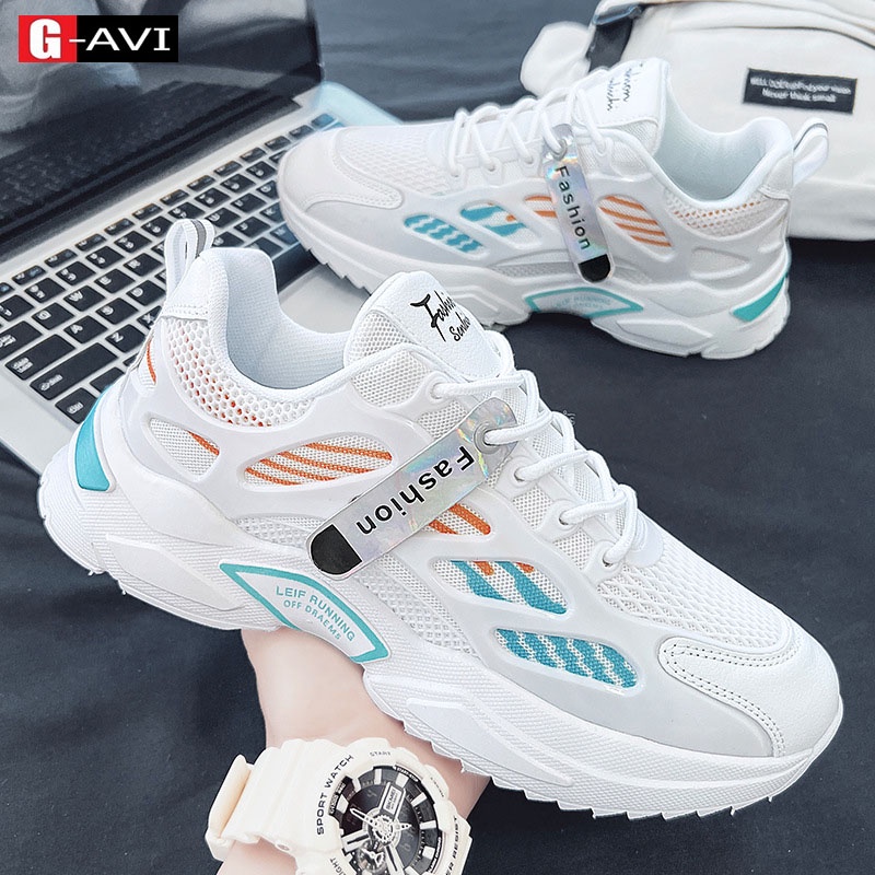 Giày tăng chiều cao-Giày thể thao sneaker nam cao cấp màu họa tiết cực phong cách AVi911