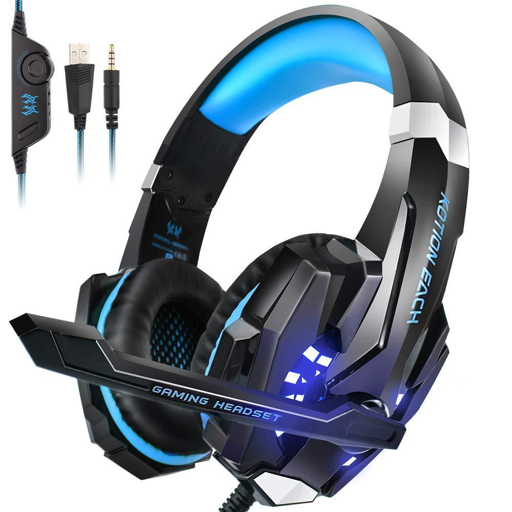 Giá Trị Đặc Biệt Mới Được Thêm Vào Vì ZhuoG9000 Tai Nghe Tai Nghe Máy Tính Chơi Game Gà Tai Nghe Có Dây Ánh Sáng Phát Ra