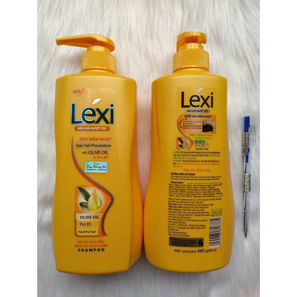 Dầu gội mượt tóc Lexi chai vòi 630ml