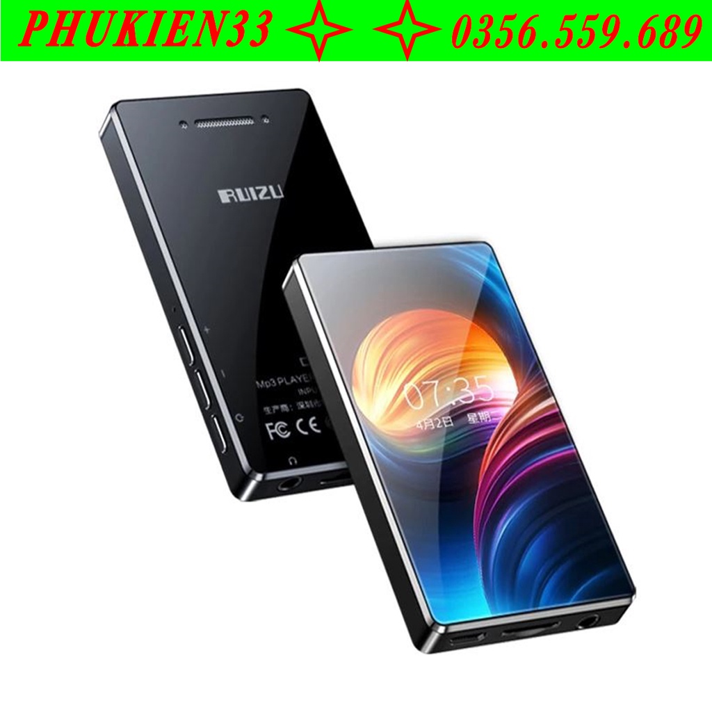 Máy nghe nhạc chính hãng Ruizu D20/H1bản nâng cấp của D20 là H1 phiên bản cảm ứng mới nhất,có loa ngoài,8GB bộ nhớ trong