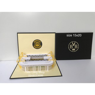 Stadium - Sân Bóng - Thiệp 3D ( mở 90 độ )