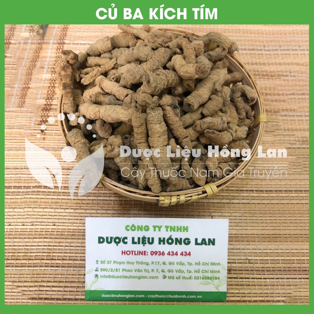 Thảo dược CỦ BA KÍCH TÍM khô sạch loại 1 đóng gói 500gram - congtyduoclieuhonglan