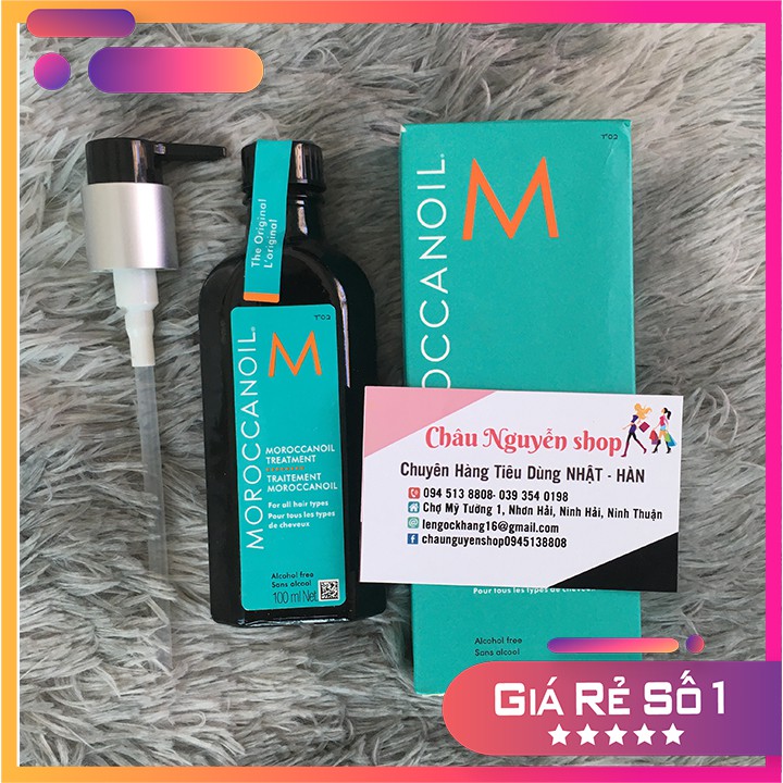 [CHÍNH HÃNG] Tinh dầu DƯỠNG TÓC MOROCCANOIL TREATMENT ORIGINAL 100ML