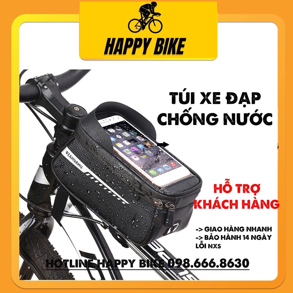 Túi xe đạp thể thao treo gắn sườn chống nước HAPPY BIKE