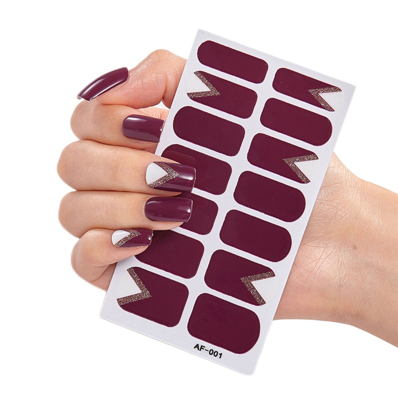 Miếng Dán Gel Kim Tuyến Trang Trí Móng Tay DIY