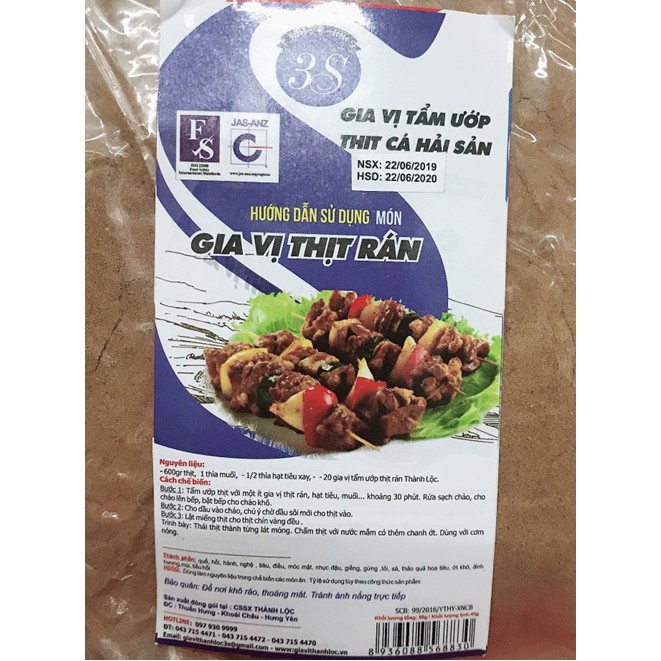Gia vị thịt rán gói 500gram