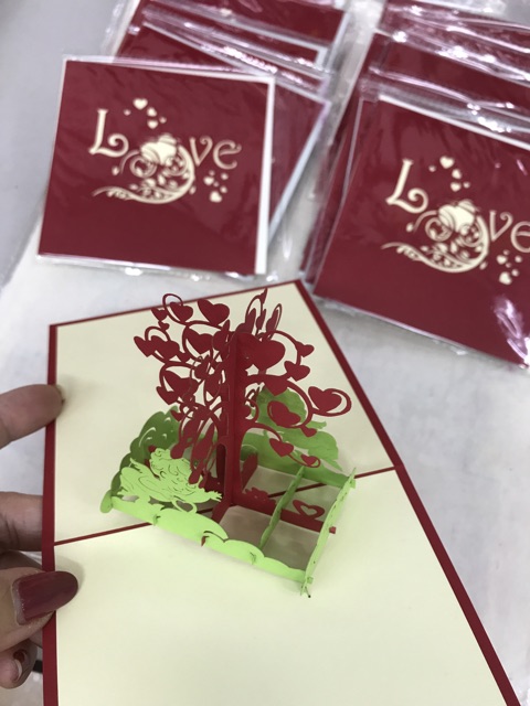 Cây Trái Tim 1 ( thiên thần ) - Love - Flower  - Thiệp 3D | BigBuy360 - bigbuy360.vn