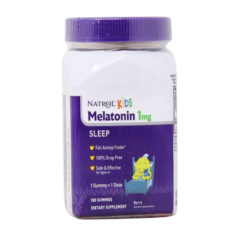 Kẹo dẻo ngủ ngon cho bé Melatonin notrol kids 1mg