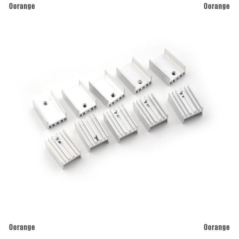 Bộ 10 Linh Kiện Bán Dẫn TO-220 Bằng Hợp Kim Nhôm Chất Lượng Cao