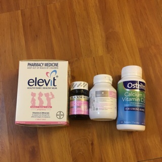 Combo Sản phẩm cho bà bầu ( Elevit bầu +DHA bầu+sắt bầu+Canxi bầu )