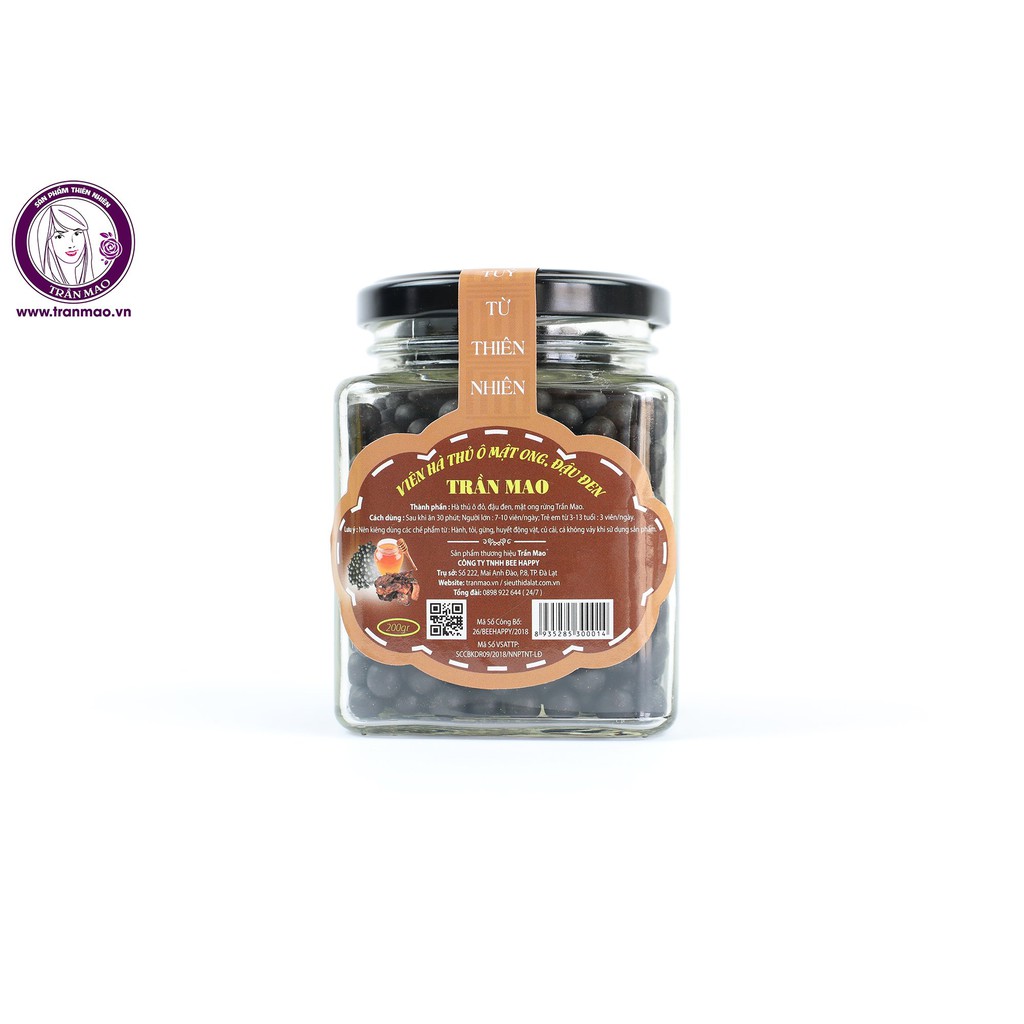 VIÊN HÀ THỦ Ô ĐẬU ĐEN TRẦN MAO | Thế Giới Skin Care