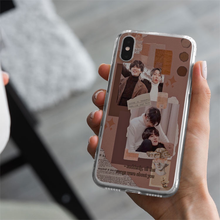 Ốp ip IDOL KPOP Taekook đáng yêu cho Iphone 6 đến 13 promax  BLUGDR0097
