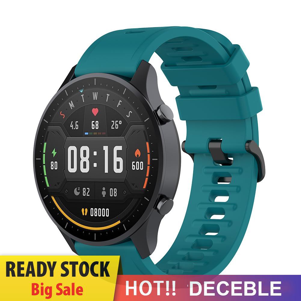 Deceble 22mm Silicone Band Strap for Xiaomi Mi Watch Color Replacement Bracelet