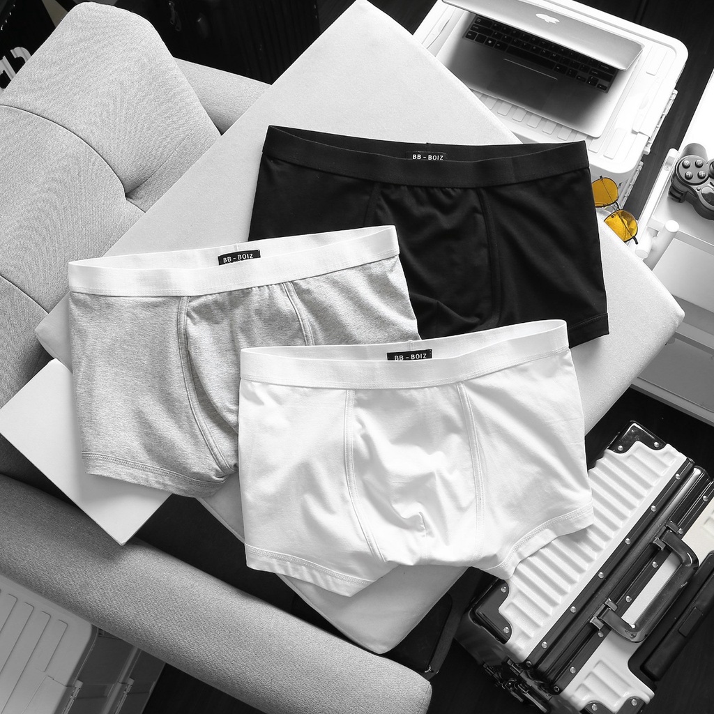 Quần lót boxer nam độ co dãn đàn hồi cực tốt bigsize quần lót nam thun cotton 4 chiều đủ màu - 80-140kg