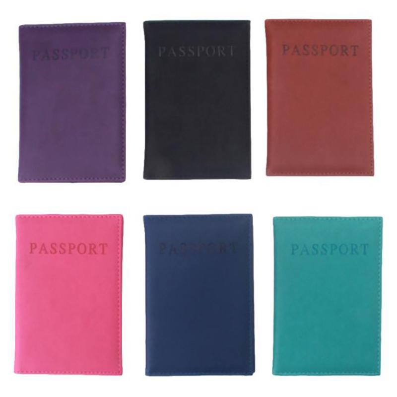 New Faux Leather Wallet Travel Passport Holder Cover ID Card Wallet Protective Sleeve