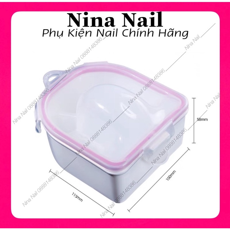 Bát Ngâm Tay Làm Nail Loại 1 Lớp Và 2 Lớp Có Ngăn Tiện Dụng