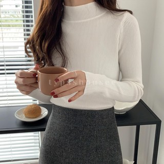 Áo len nữ cổ cao 3 phân [Ảnh Thật]