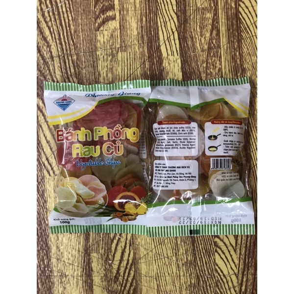 [GIÁ SỈ - FREESHIP] BÁNH PHỒNG RAU CỦ PHƯƠNG GIANG 100G