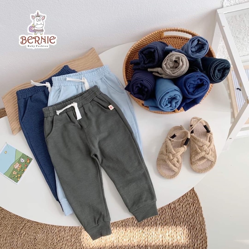 Set 3 quần Unisex Bernie cho bé trai bé gái 8-22kg- 21Q002