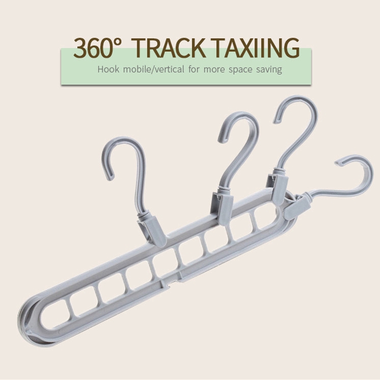 Móc thanh bằng nhựa 9 lỗ tiết kiệm diện tích