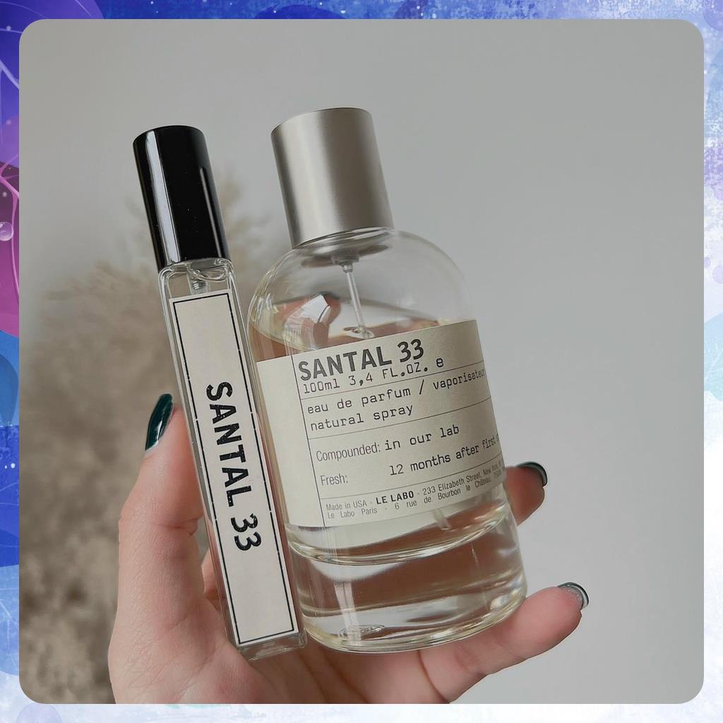 Nước hoa hương gỗ ʟᴇ ʟᴀʙᴏ Santal 33 Hương thơm xưởng gỗ chiết 10ml - VIP