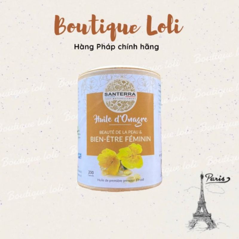 Viên Uống Tinh Dầu Hoa Anh Thảo SATERRA - Chính Hãng Pháp