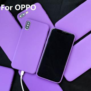 Ốp điện thoại TPU màu tím cho OPPO A59/F1S A71 A73/F5 A79 A83/A1 A3 A7/AX7/A5S A9/A9X A3S/A5 R9 R9SPlus R11 R11SPlus