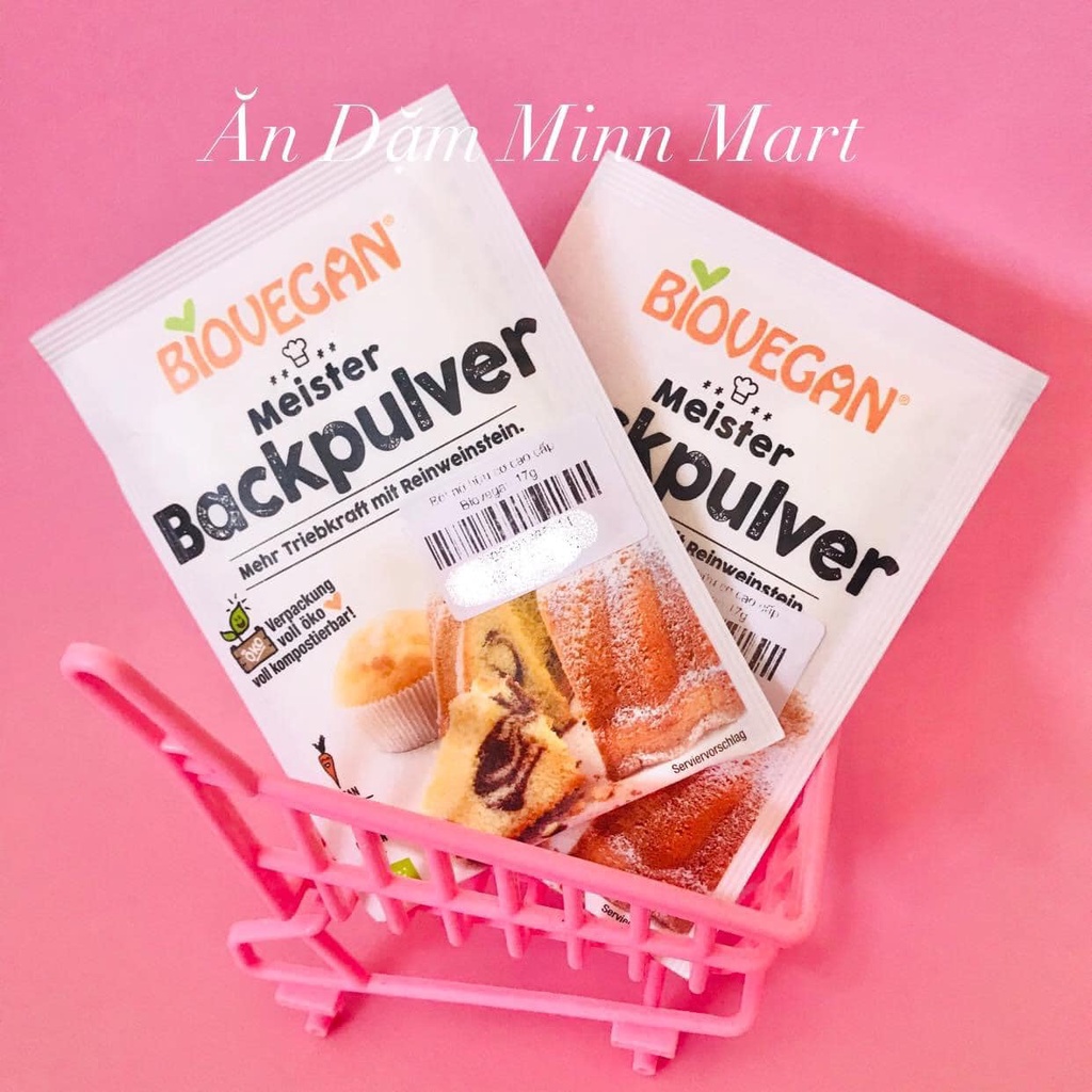 🌴 🌴Bột nở hữu cơ Ener Bio Back Pulver Đức Làm Bánh Cho Bé Ăn Dặm ( Gói 17g )