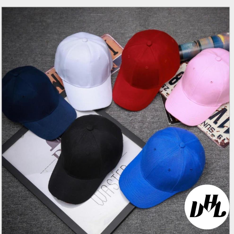 Mũ lưỡi trai trơn unisex nhiều màu sắc thời trang, form chuẩn, nón kết dành cho nam và nữ, dáng Hàn Quốc hot trend