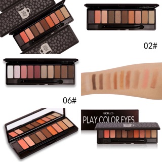 Phấn mắt wodwod 10 ô Play color eyes kèm cọ