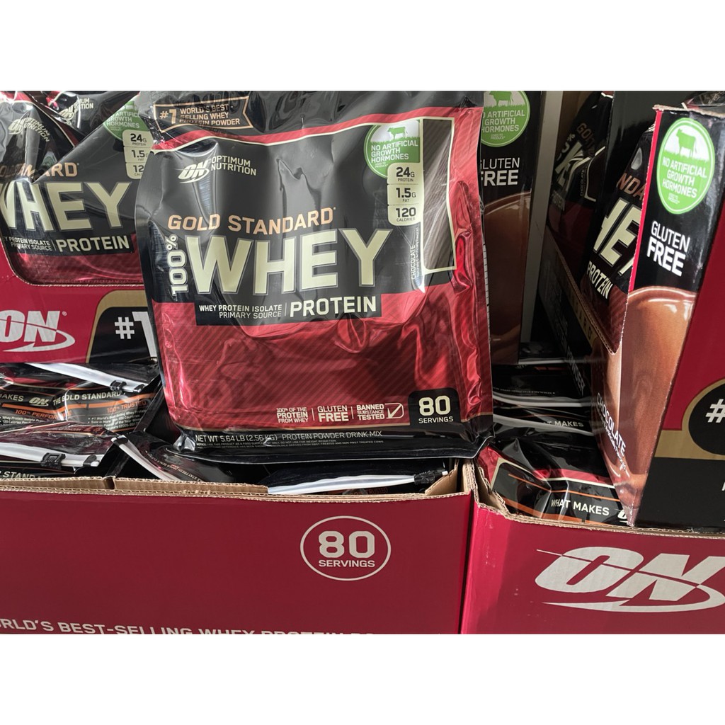 Whey Protein Isolate Bột Tăng Cơ Whey Protein Whey On Optimum Nutrition Gold Standard 80 Servings Vị Vanilla Ice Cream