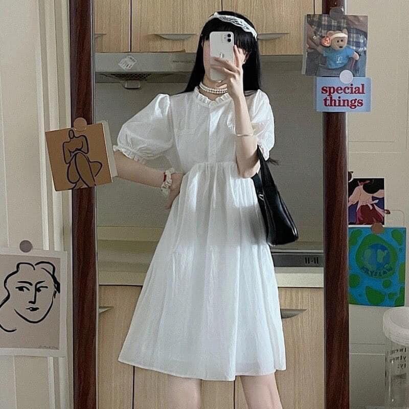 [Mã SKAMLTSW8 giảm 10% đơn 100K] 🌼 Set váy trắng kèm yếm nữ 🌼 | BigBuy360 - bigbuy360.vn