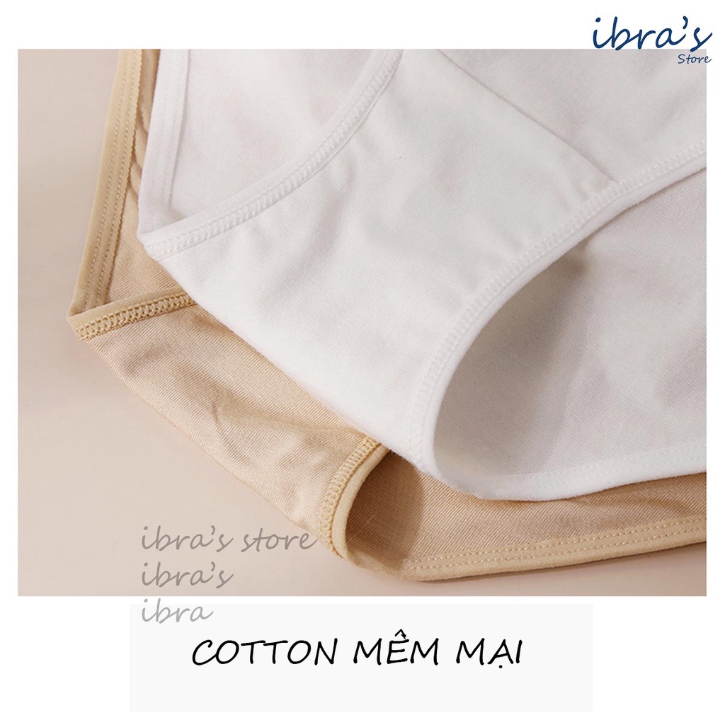 Quần Lót Sexy Ibra's Store Cao Cấp Nữ Cotton Trơn Dây Chéo Khoét Eo Quyến Rũ Cạp Thấp Thoáng Khí Tốt I57