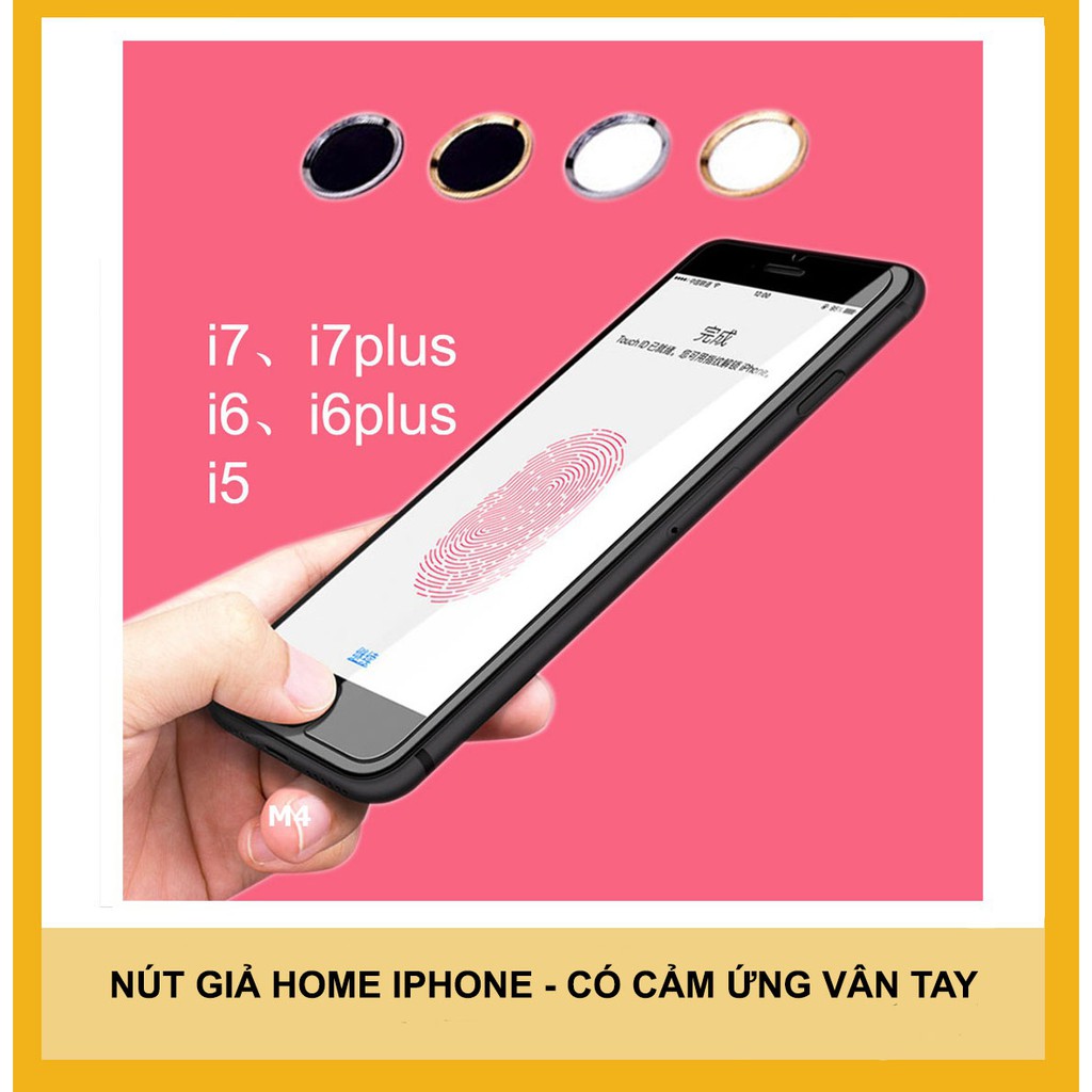 Nút giả home iphone có cảm ứng vân tay H3-2