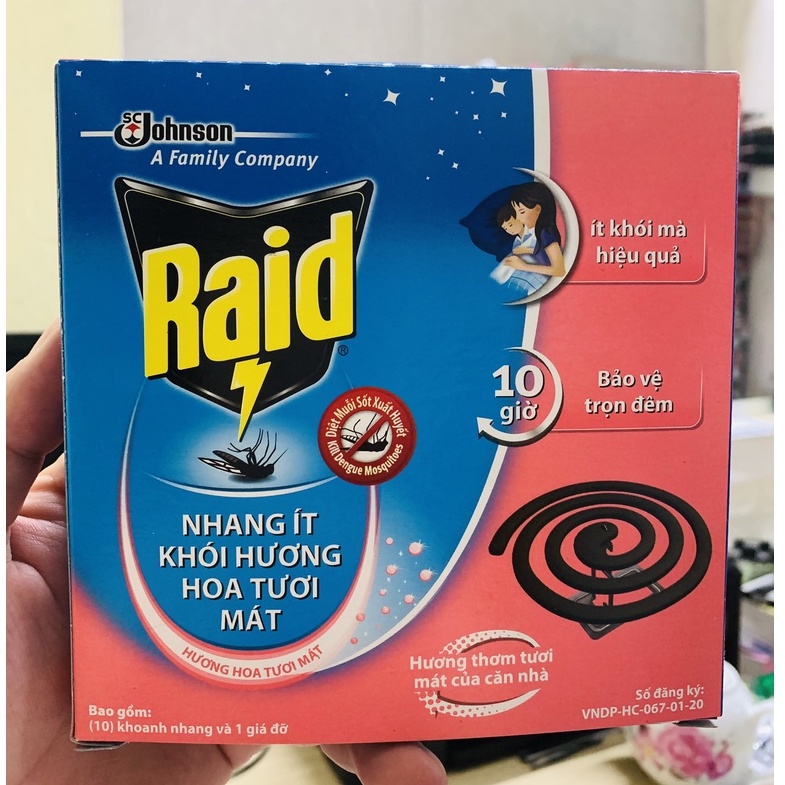 NHANG MUỖI RAID SC.JOHNSON 50 KHOANH